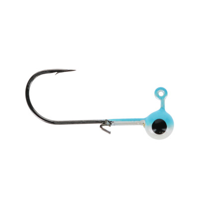 Head Hunter Tungsten Jig Heads - Size 2 Hook Blue-White