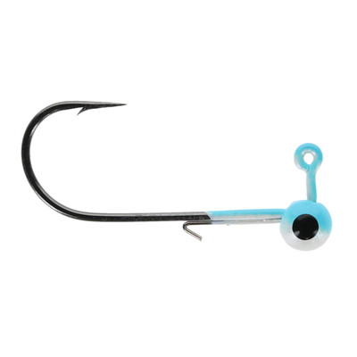 Head Hunter Tungsten Jig Heads - Size 1/0 Hook Blue-White