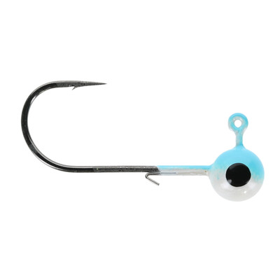 Head Hunter Tungsten Jig Heads - Size 3/0 Hook Blue-White