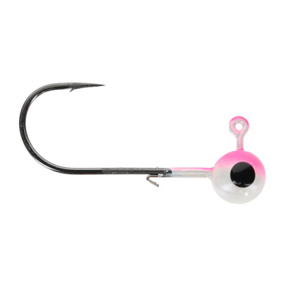 Head Hunter Tungsten Jig Heads - Size 3/0 Hook Pink-White