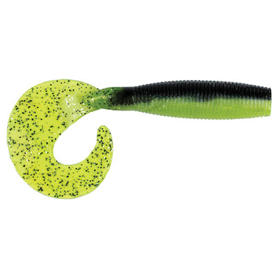 Mister Twister Chunky Grub - Chartreuse Shad
