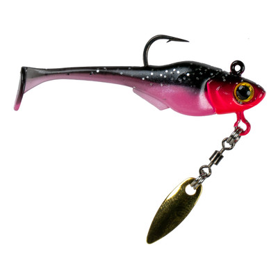 6th Sense Pecos Willow Blade Underspin Swimbait Jig Black Rose