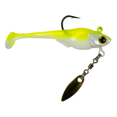 6th Sense Pecos Willow Blade Underspin Swimbait Jig Chartreuse Minnow