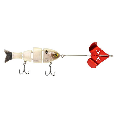 Bucca Brand Buzzing Baby Bull Shad Topwater Bait Bone