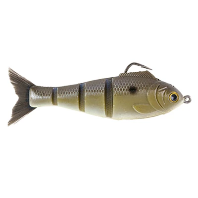 Bucca Brand Weedless Baby Bull Shad Soft Swimbait - Gizzard Shad