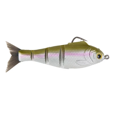 Bucca Brand Weedless Baby Bull Shad Soft Swimbait - Shiner