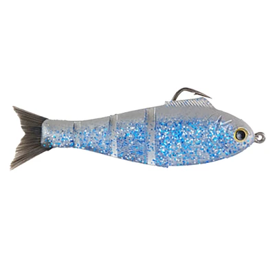 Bucca Brand Weedless Baby Bull Shad Soft Swimbait - Translucent Shad