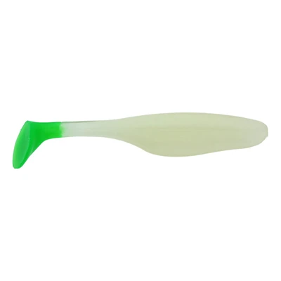 Saltwater Assassin Artemis Shad Swimbait - Glow - Chartreuse Tail