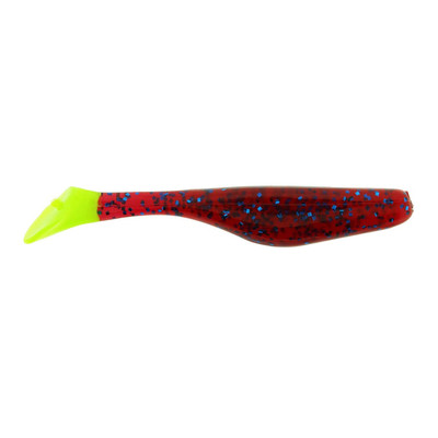 Saltwater Assassin Sea Shad Swimbait Plum - Chartreuse Tail