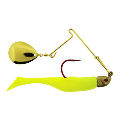 Saltwater Assassin Red Daddy Spinner Limetreuse