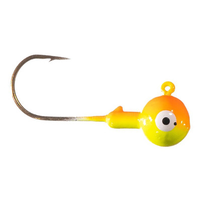 Arkie Double Eye Jig Head Orange-Chartreuse