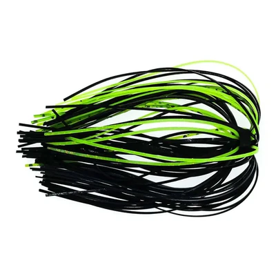 Warrior Baits E-Z Change Skirts - Black-Chartreuse