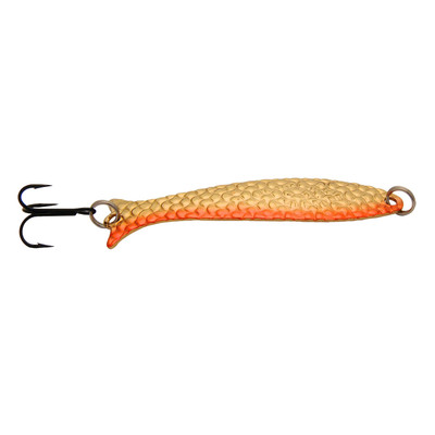 Mooselook Wobbler Spoon Gold Nu-Wrinkle - Orange