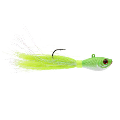 Head Hunter Bucktail Jig Chartreuse
