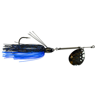Picasso Lures All-Terrain Inline Spinner Black Nickel Blade - Black & Blue Shower