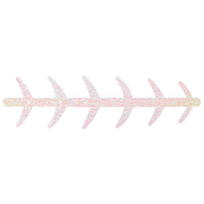 WTP Super Ladderback Flasher Die-Cut Stickers White Crush Glow