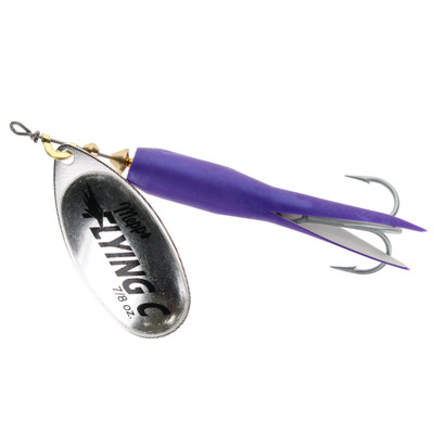 Mepps Flying C Spinner Custom Color - Purple-Silver