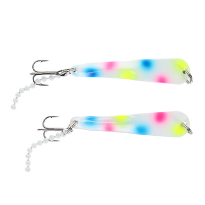 Iron Decoy Walleye Series Spoon Glow Wonder Bread
