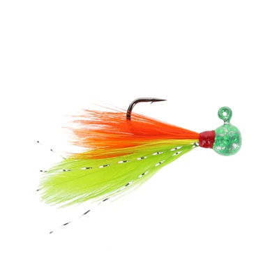 VooDoo Custom Tackle Yeet-er Feather Jig - Firetiger