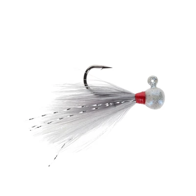 VooDoo Custom Tackle Yeet-er Feather Jig - Grey Minnow