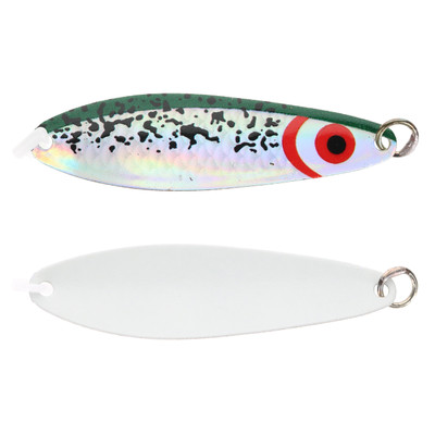 Silver Horde Kingfisher Slide Hammer Trolling Spoon UV Glow Hammer Time