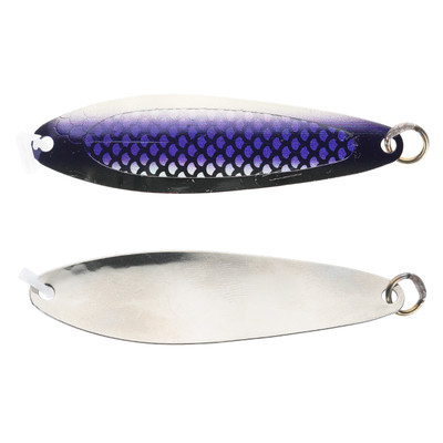 Silver Horde Kingfisher Slide Hammer Trolling Spoon UV Purple Haze