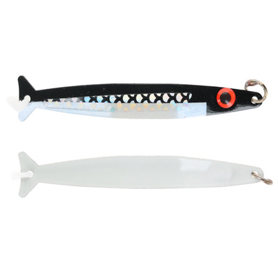 Silver Horde Coho Killer Slide Hammer Trolling Spoon UV Glow Cookies 'N' Cream