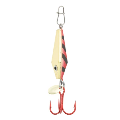 Clam Diamond Drop Tungsten Spoon - Red Gold Tiger