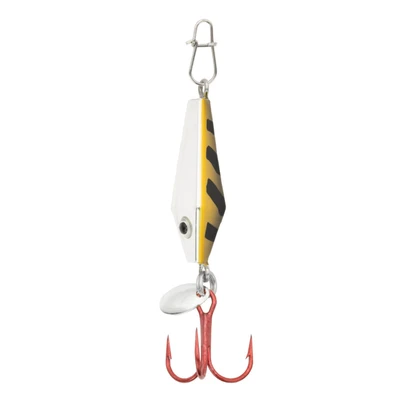 Clam Diamond Drop Tungsten Spoon - Silver Perch Tiger