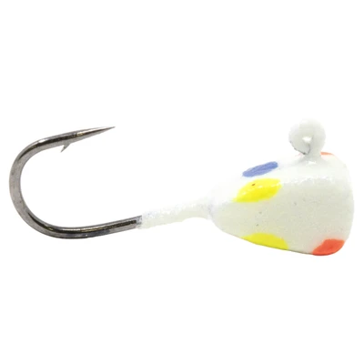 Clam Drop Kick Tungsten Jig - Glow Wonderbread