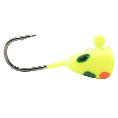 Clam Drop Kick Tungsten Jig - Glow Chartreuse Wonderbread