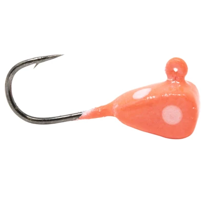 Clam Drop Kick Tungsten Jig - Pink Glow Dot