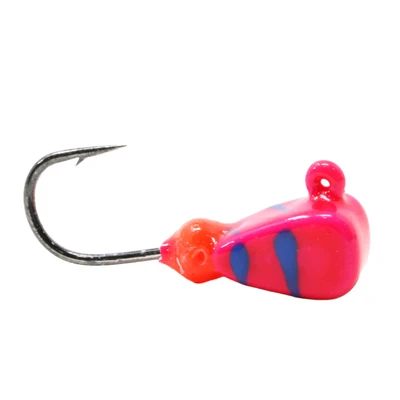 Clam Drop Kick Tungsten Jig - Pink-Blue Swirl