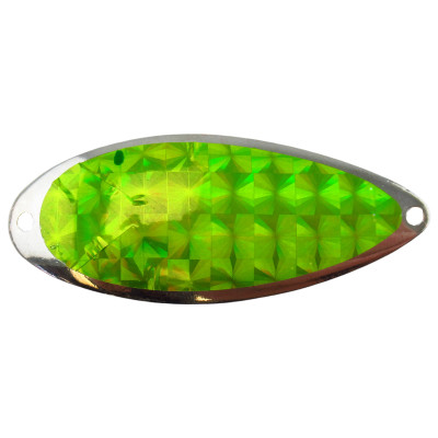 ACME Tackle Little Cleo Spoon Chartreuse Silver Foil