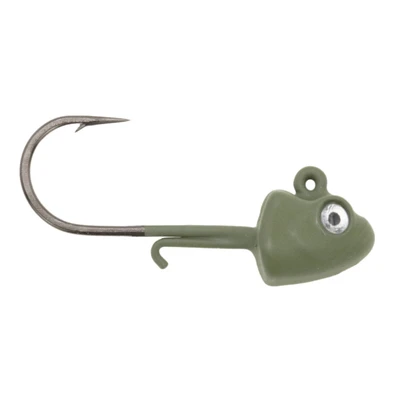Clam Glide Drop Tungsten Jig - Matte Olive