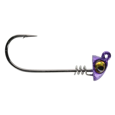 No Live Bait Needed Jig Heads - Size 9/0 - Purple Haze