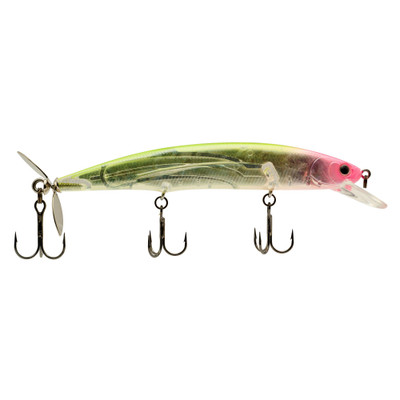 Hideup HU-Minnow 111FS Floating Swisher - Bomber Pink Crown