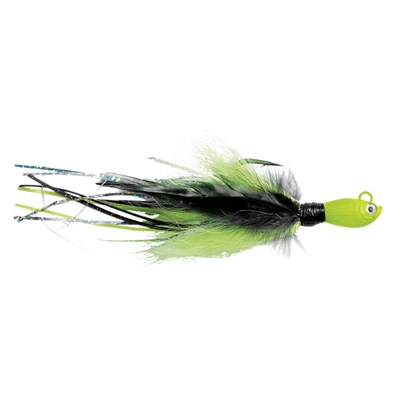 SPRO Power Bucktail Jig - Custom Crazy Chartreuse-Black