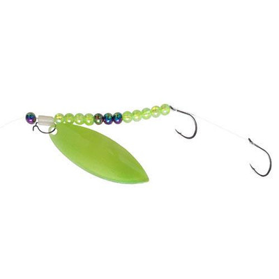 Dutch Fork Fluorocarbon Willowleaf Ghost Blade Harness Antifreeze