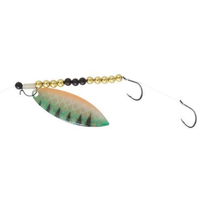 Dutch Fork Fluorocarbon Willowleaf Ghost Blade Harness Golden Perch