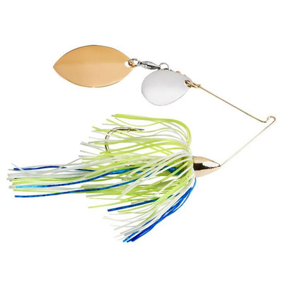 War Eagle Finesse Spinnerbait White Chartreuse Blue - G