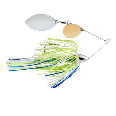 War Eagle Finesse Spinnerbait White Chartreuse Blue - N