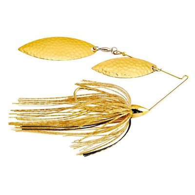 War Eagle Hammered Double Willow Spinnerbait Gold Shiner - G