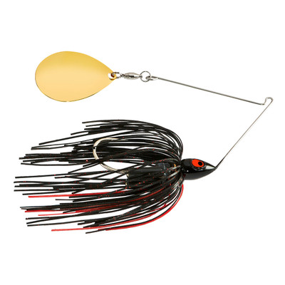 War Eagle Night Time Spinnerbait Black Red