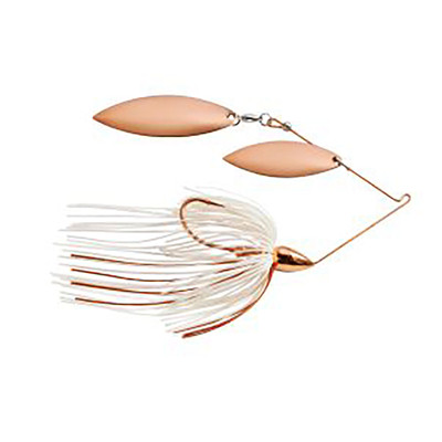 War Eagle Double Willow Spinnerbait White Copper