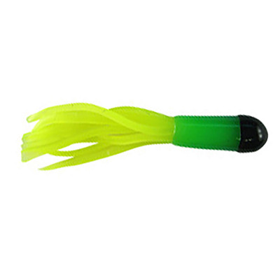 Southern Pro Tri Color Lit'l Hustler Soft Bait Black/Green/Chartreuse