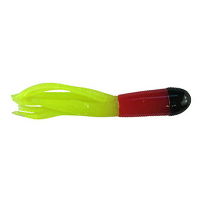 Southern Pro Tri Color Lit'l Hustler Soft Bait Black/Red/Chartreuse