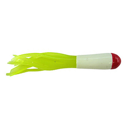 Southern Pro Tri Color Lit'l Hustler Soft Bait Red/White/Chartreuse