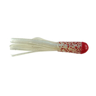 Southern Pro Tri Color Lit'l Hustler Soft Bait Red/Red Sparkle/White