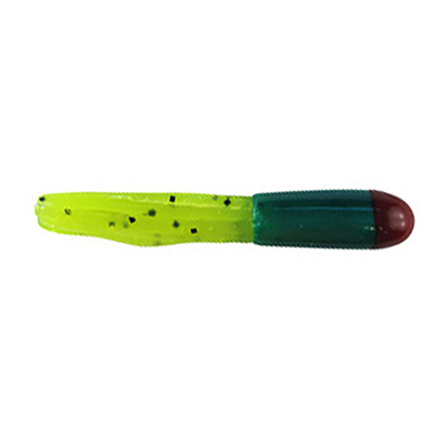 Southern Pro Tri Color Lit'l Hustler Soft Bait Red/Green/Chartreuse Pepper